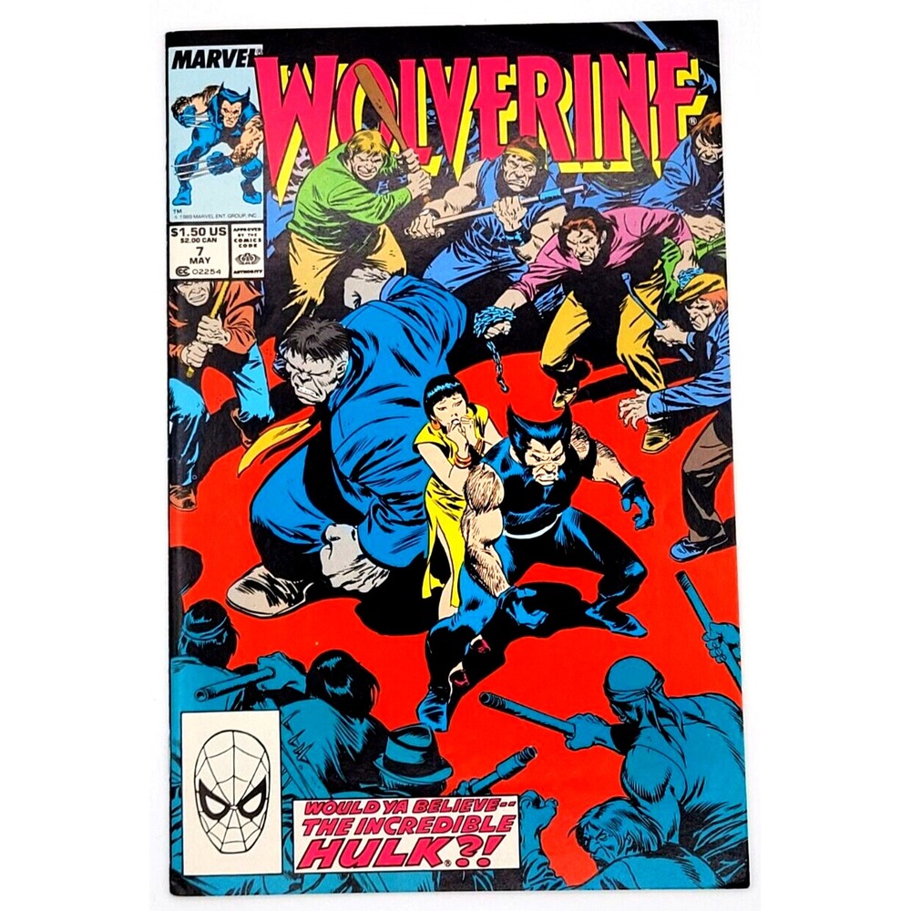 WOLVERINE #7 (1989) / VF- / GREY HULK